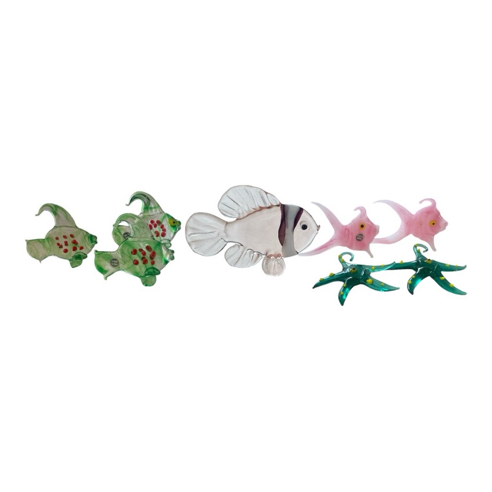 Fish Art Blown Glass Bundle